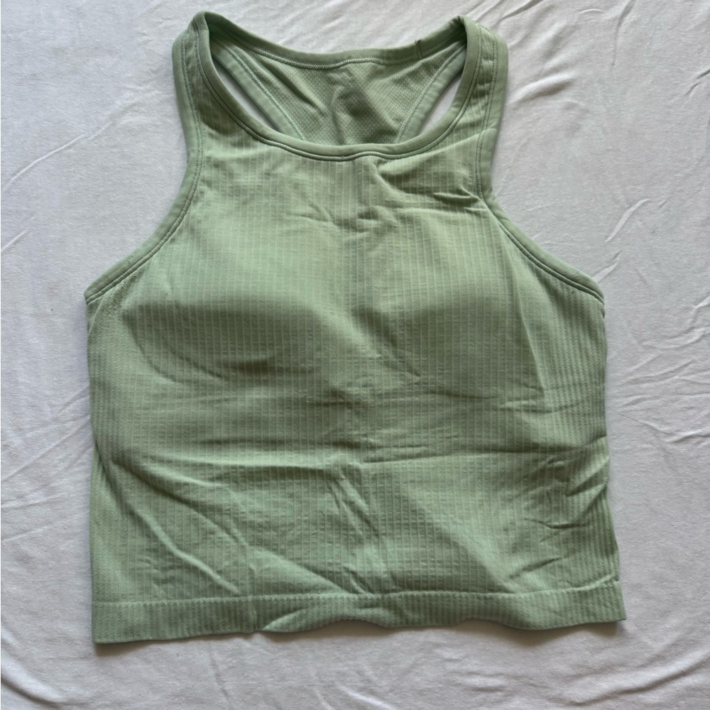Lululemon ebb to street cropped racer back tank top